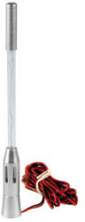 LAMPA ALU-LED - ledes autós antenna szár - kék - 5mm (apa)