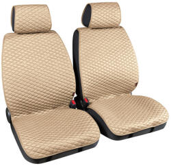 LAMPA Cover-Tech univerzális első ülésvédő - légzsákos - mogyoró barna - párban