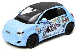 Kinsmart Fiat 500e Livery Edition fém autó nyitható ajtókkal 1: 28 (többféle)
