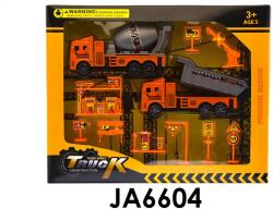  Teherautó, munkagépes, lend. , emelõkosaras, 24x14 cm dob