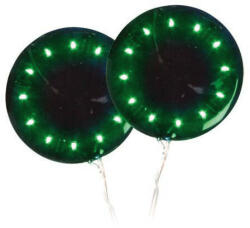 LAMPA Led-Disk korong belső világítás - zöld, 12V - pár