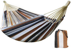 Timeless Tools Kétszemélyes függőágy 150kg-os teherbírással - barna