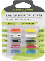 CARMOTION Műanyag hengeres biztosítékok - 10 db
