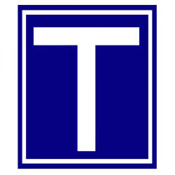  Tanuló vezető T betű - mágneses - kicsi - 10x10cm