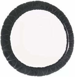  Plüss kormányvédő - fekete - 38 cm