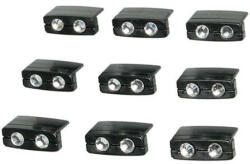 LAMPA "Twin Crystal" dekoráció - 9db