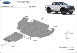 Scut Protection Ford Ranger Raptor, 2020-2023 - Acél Motorvédő lemez