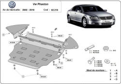 Scut Protection Volkswagen Phaeton, 2002-2016 - Acél Motorvédő lemez