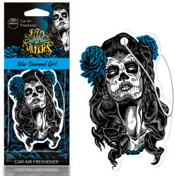Aroma Car Dia De Los Muertos illatosító - Pink és Blue Diamond Girl