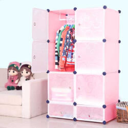 Timeless Tools Műanyag elemes szekrény - rózsaszín - extracar