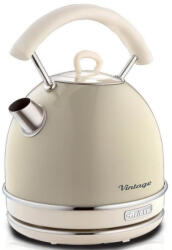 Ariete Електрическа кана/чайник Ariete VINTAGE 2877/03, 2000W, 1.7 л, Стоманен корпус, Студена повърхност, 360 основа, Бежов (00C287703AR0) Електрически кани
