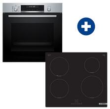 Bosch HBG578ES3 Beépíthető sütő + Bosch PUE611BB5E Beépíthető indukciós főzőlap
