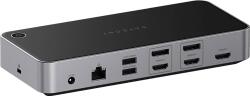 Satechi Triple 4K Display multiport adapter, 3xHDMI 2.0, 2x DP 1.4, 2xUSB-C, 2xUSB-A, RJ-45, 130W (ST-D4KTM-EU) (ST-D4KTM-EU)