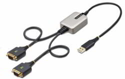 StarTech - 60 cm-es (2 láb) 2 portos USB - soros átalakítókábel - 2P1FFC-USB-SERIAL (2P1FFC-USB-SERIAL)