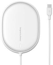 Baseus hálózati töltő állomás (15W, gyorstöltő, wireless, MagSafe, Type-C) FEHÉRWXQJ-02 (107030)