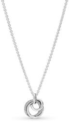 Pandora Colier fin argintiu Cercuri cu zircon 391455C01-60