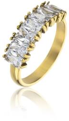 Marc Malone Inel strălucitor placat cu aur și zirconi Leila White Ring MCR23061G 52 mm