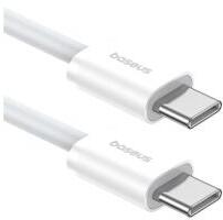 Baseus SUPERIOR adatkábel (Type-C - Type-C, 30W, PD gyorstöltő, 100cm, törésgátló) FEHÉRP10365200211
