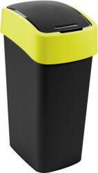Keter FLIP BIN billenő fedeles szemetes 45L, fekete/sárga 263987 (02172-E64) (263987)