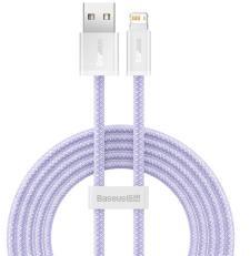 Baseus DYNAMIC adatkábel (USB - lightning, 2.4A, PD gyorstöltő, 200cm) LILACALD000505 (121957)