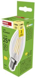 EMOS LED FLM gyertya 1, 8W(25W) 250lm E14 WW (1525731248)