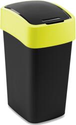 Keter FLIP BIN billenő fedeles szemetes 25L, fekete/sárga 263990 (02171-E64) (263990)