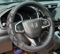 HD Bőr Kormányvédő 38cm Fekete (5009BK)