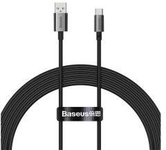 Baseus SUPERIOR adatkábel (USB - Type-C, 100W, PD gyorstöltő, 200cm, törésgátló) FEKETEP10320102114- (146392)