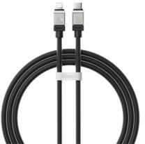 Baseus COOLPLAY adatkábel (Type-C - lightning, 20W, gyorstöltő, 100cm, törésgátló) FEKETECAKW000001