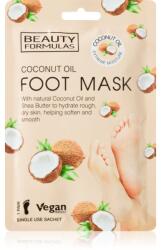 Beauty Formulas Coconut Oil hidratáló és tápláló maszk lábakra