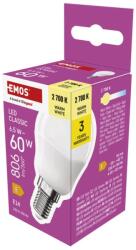EMOS LED CLS MINI GLOBE 6, 5W(60W) 806lm E14 WW (1525731242)