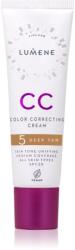 Lumene CC Color Correcting Cream CC krém az egyenletes bőrszínért SPF 20 árnyalat 5 Deep Tan (Warm) 30 ml
