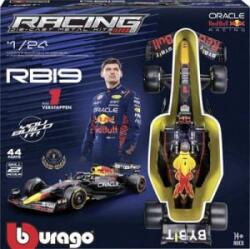 Bburago F1 KIT RedBull RB19 mit Helm, #1 Verstappen 1: 24 Autómodell (18-28501) (18-28501)