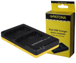 Patona Panasonic VW-VBT190 VBT-380 HC-V757 Dual-töltő, Micro USB (1938)