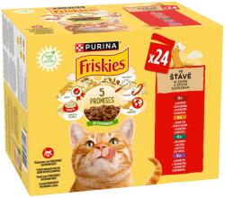 Friskies nedves macskaeledel szószban - csirkével, marhával, báránnyal, kacsával 4 x