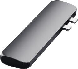 Satechi USB Type-C PRO multiport adapter, HDMI 4K, 2xUSB-C, 2xUSB-A 3.0, microSD, asztroszürke (ST-CMBPM) (ST-CMBPM)