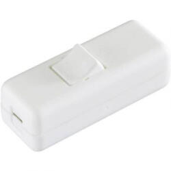 inter Bär 2 pólusú zsinórkapcsoló, 10 A 250 V/AC, fehér (8010-008.01)