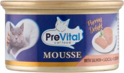 PreVital Mousse teljes értékű állateledel felnőtt macskák számára lazaccal 85 g