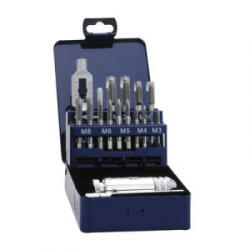 Exact (20331) Egyvágásos menetfúró készlet 16 részes Metrikus Jobb vágó DIN 352 HSS 1 készlet (20331)