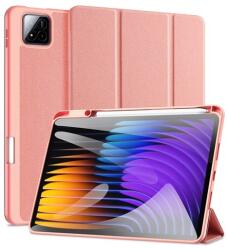 Dux Ducis Xiaomi Pad 7 Pro domo tok álló, bőr hatású (flip, trifold, asztali tartó, ceruza tartó) rózsaszín (GP-168145)