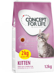 Concept for Life 12kg Concept for Life Kitten száraz macskatáp 10+2kg ingyen