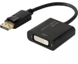 Renkforce DisplayPort - DVI átalakító adapter, 1x DisplayPort dugó - 1x DVI aljzat 24+5 pól. , aranyozott, fekete, Renkforce (RF-4299048)