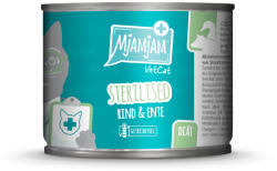  MjAMjAM 6x200g MjAMjAM VetCat Sterilized marha & kacsa nedves macskatáp