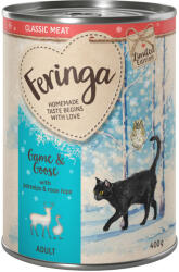 Feringa 12x400g Feringa Classic Meat Téli Menü vad & liba nedves macskatáp