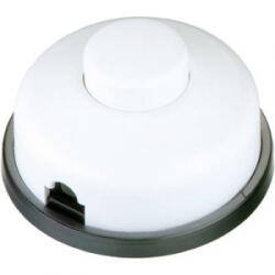 inter Bär 1 pólusú lábkapcsoló, 6 A 250 V/AC, fehér (8009-608.01)