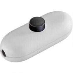 inter Bär 1 pólusú zsinórkapcsoló, 2 A 250 V/AC, fekete (fehér) (5044-001.01) - aqua