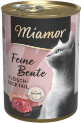 Miamor 12x400g Miamor Feine Beute húskoktél nedves macskatáp