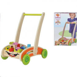 Simba Toys Eichhorn: Mókás fa építőkockák tolható kocsiban (100001833) (100001833)