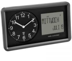 TFA (60.3552. 01) Rádiójel vezérlésű Rádiójel vezérlésű óra 254 mm x 44 mm x 152 mm Fekete (60.3552.01)