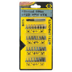 Carl Kammerling C. K. . (T4520) Csavarhúzó bit készlet 33 részes, tartalma T4521 T4522 T4523 T4524 (T4520)